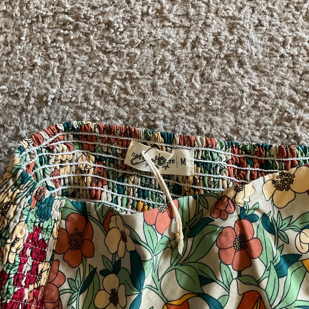 NATURAL LIFE Orange and Red Maxi A-Line Skirt - Picture 2 of 2